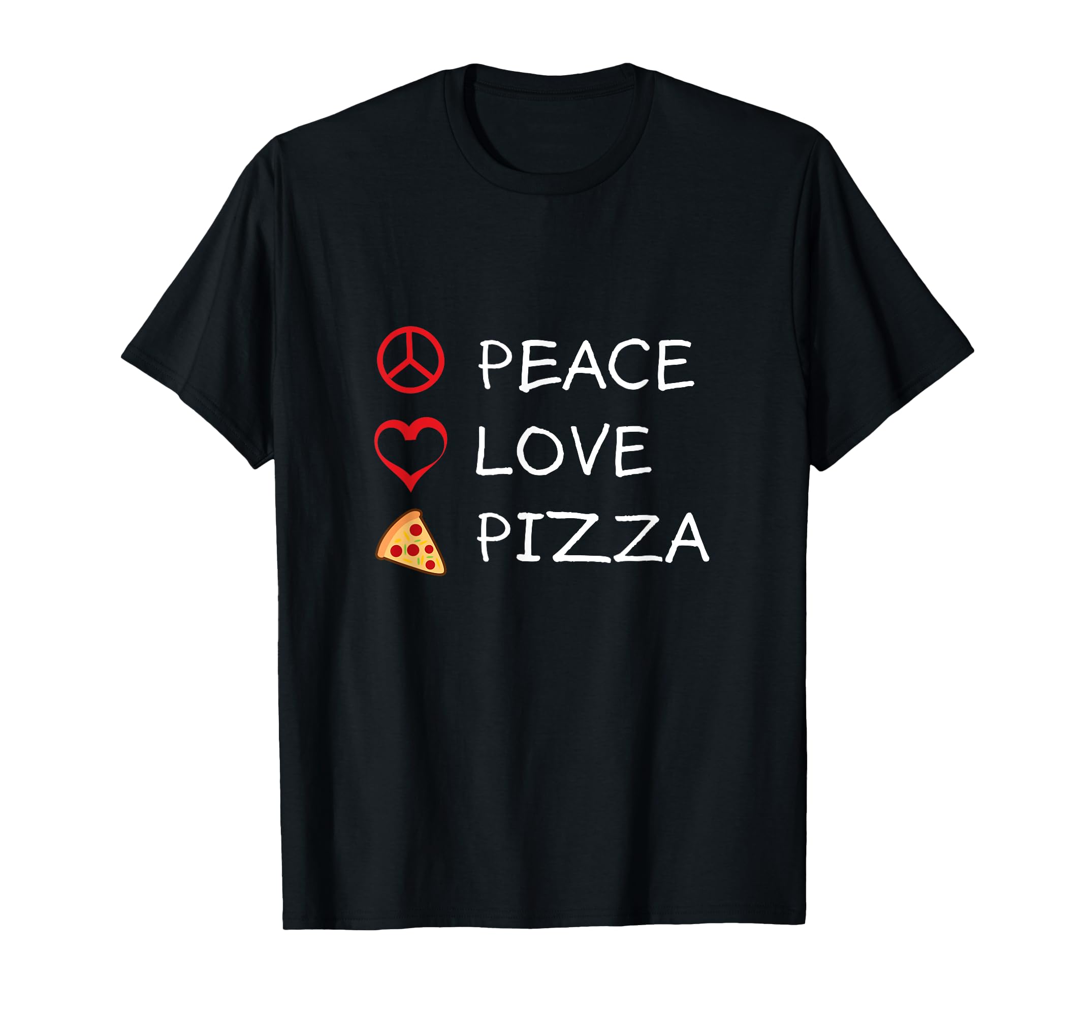 Peace Love Pizza Hippie Italian Foodies T-Shirt - Streetwear Style Unisex - T-Shirt, Sweatshirt, Hoodie