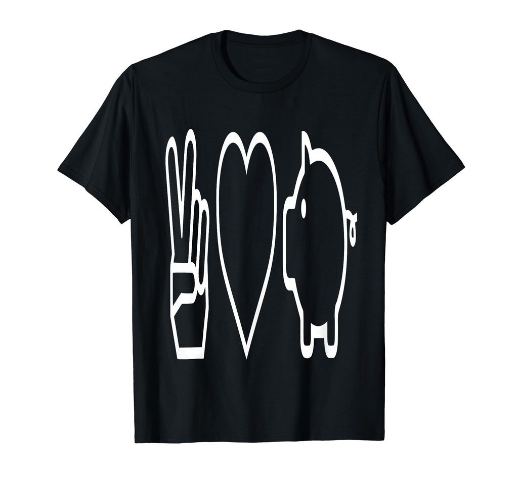 Peace Love And Pig Gift T-Shirt - Unique Graphic Men Women - T-Shirt, Sweatshirt, Hoodie