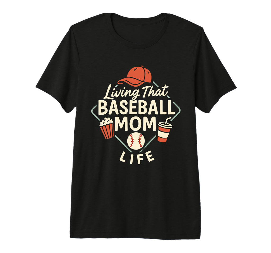 Baseball Mom Dugout Life Game Day T-Shirt - Minimalist Print Unisex - T-Shirt, Sweatshirt, Hoodie