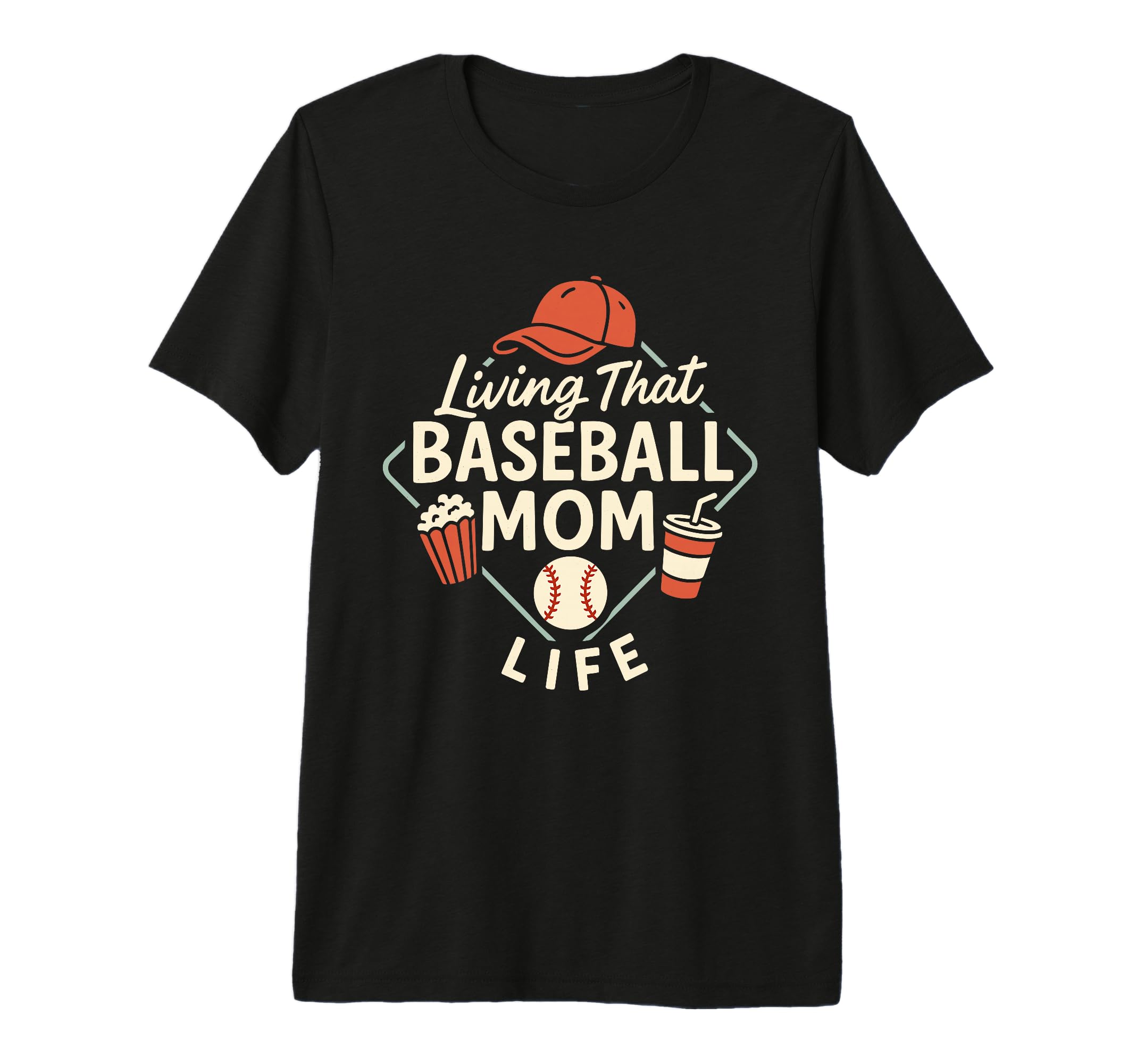Baseball Mom Dugout Life Game Day T-Shirt - Minimalist Print Unisex - T-Shirt, Sweatshirt, Hoodie