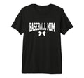 Baseball Mom Bow Baseball Coach Gift T-Shirt - Graphic Print Men Women - T-Shirt, Sweatshirt, Hoodie