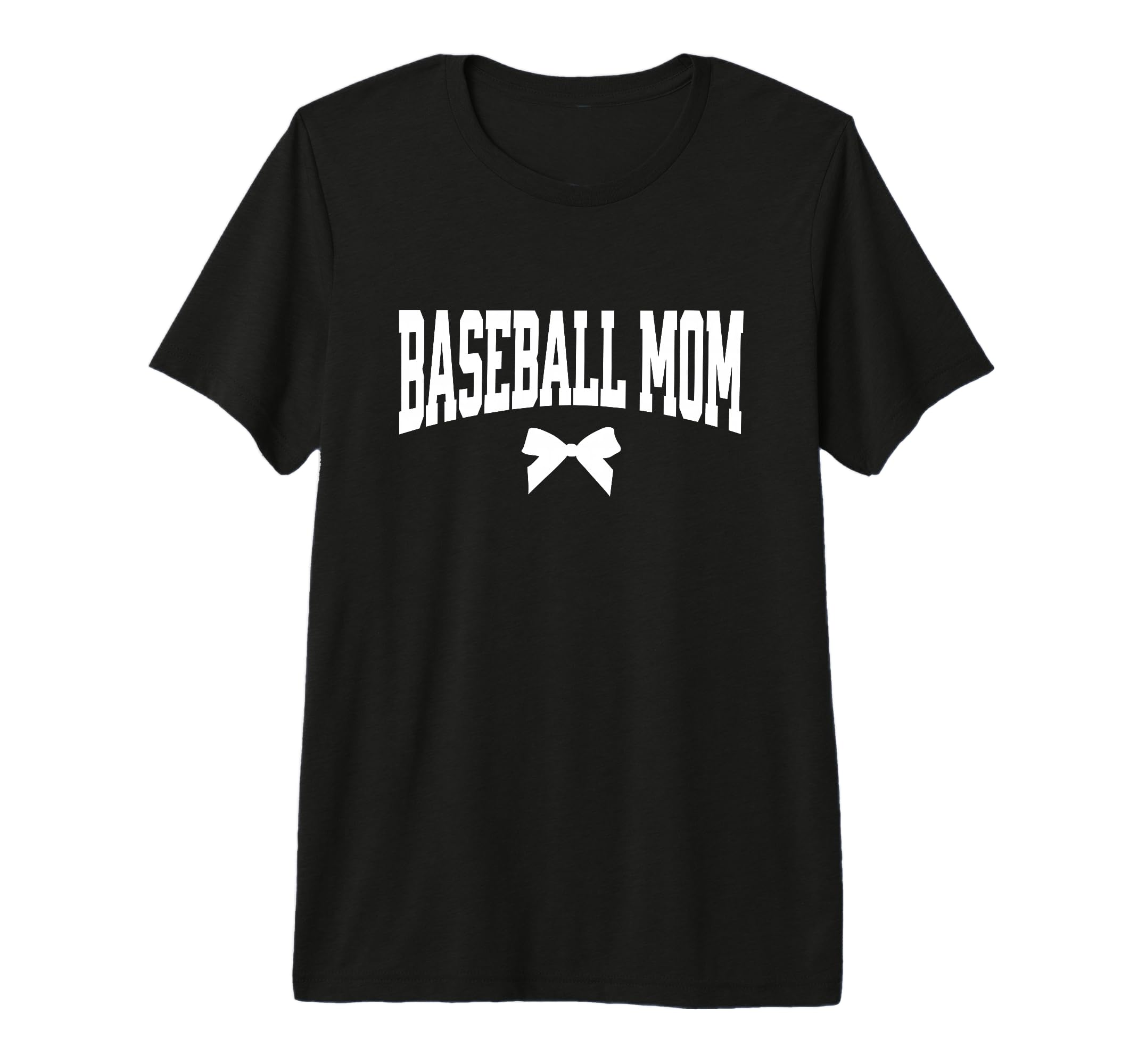 Baseball Mom Bow Baseball Coach Gift T-Shirt - Graphic Print Men Women - T-Shirt, Sweatshirt, Hoodie