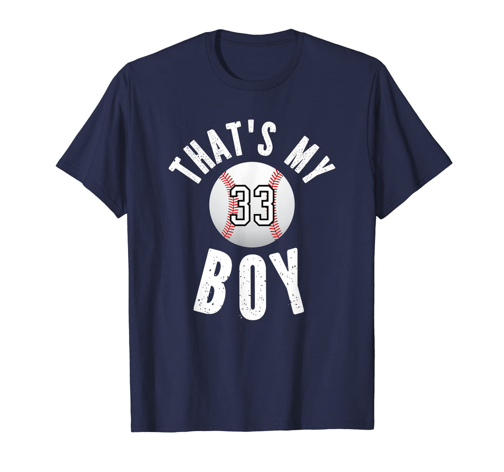 Thats My Baseball Jersey Number 33 T-Shirt - Custom Art Print for Adults - T-Shirt, Sweatshirt, Hoodie