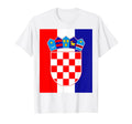 Croatia Country Flag Spirit Dad T-Shirt - Fun Novelty Design for Adults - T-Shirt, Sweatshirt, Hoodie