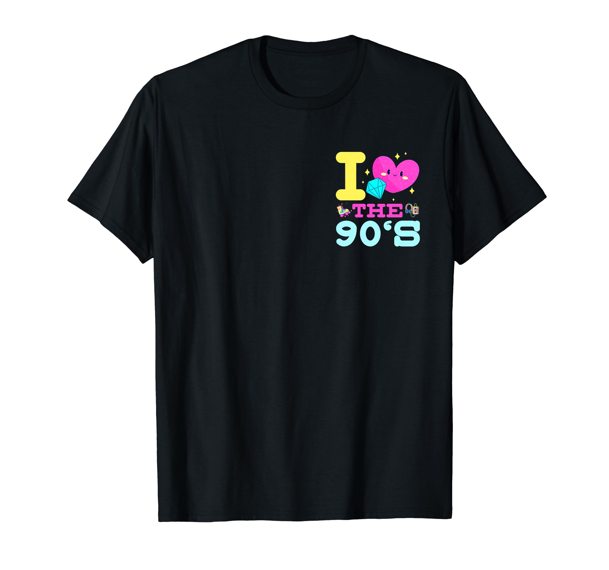 I Love 90S Nostalgic Minimalist T-Shirt - Novelty Apparel for Adults - T-Shirt, Sweatshirt, Hoodie