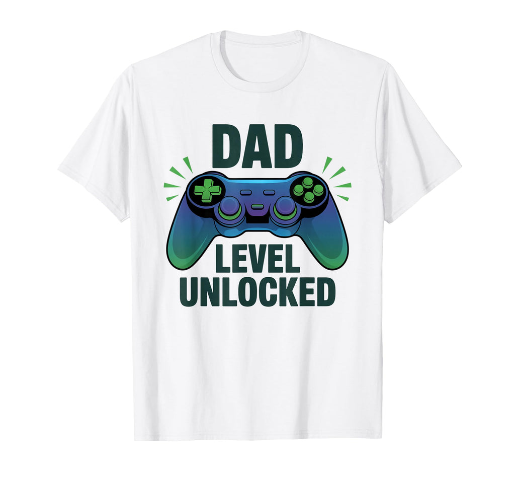 Dad Level Unlocked Gamer Gaming Father T-Shirt - Graphic Print Men Women - T-Shirt, Sweatshirt, Hoodie