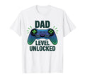 Dad Level Unlocked Gamer Gaming Father T-Shirt - Graphic Print Men Women - T-Shirt, Sweatshirt, Hoodie
