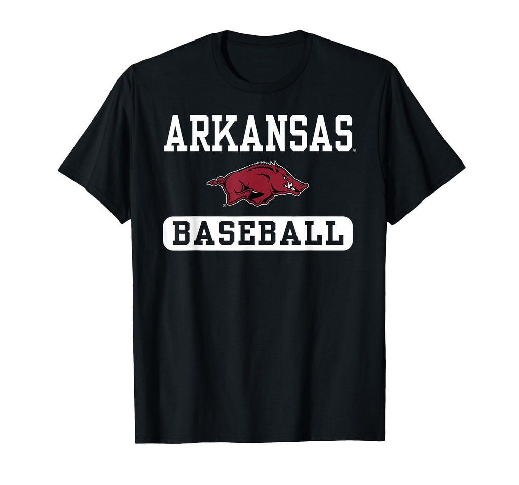 Arkansas Razorbacks Baseball Logo T-Shirt - Novelty Apparel for Adults - T-Shirt, Sweatshirt, Hoodie