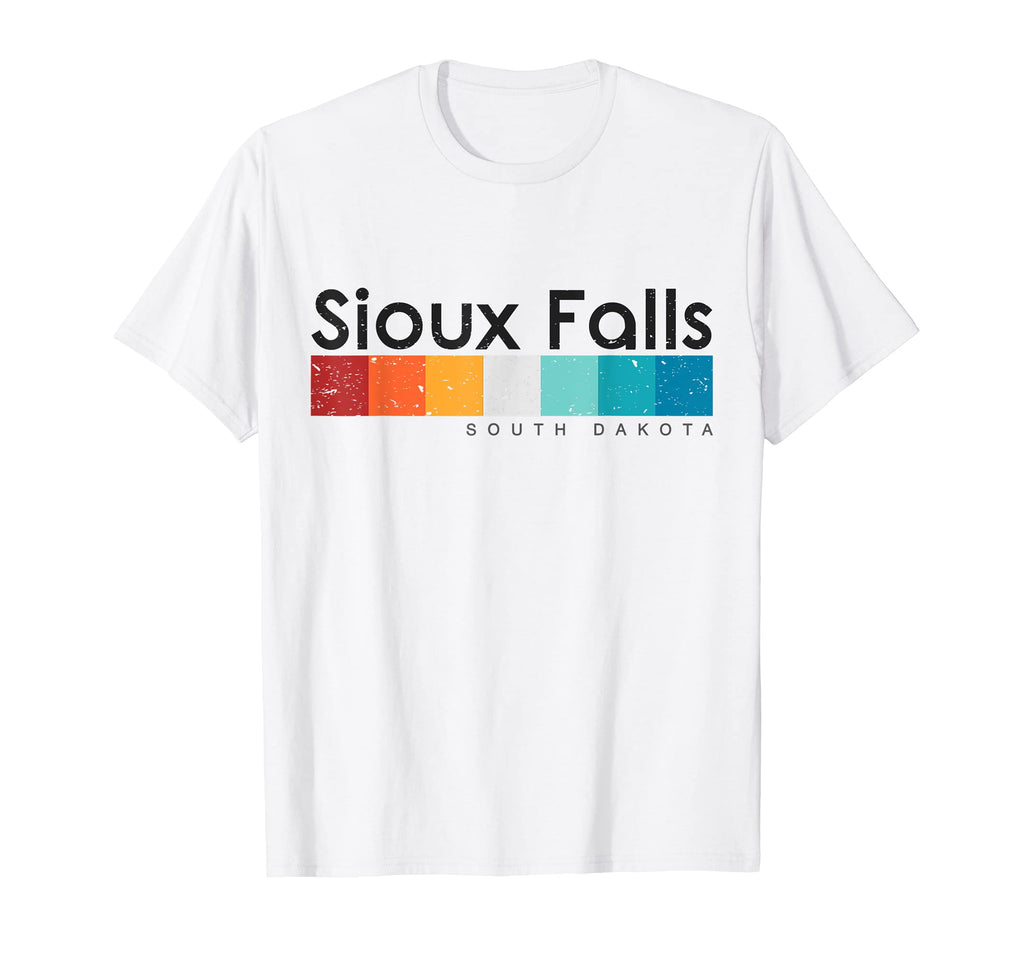 Sioux Falls South Dakota 1980S T-Shirt - Fun Novelty Design for Adults - T-Shirt, Sweatshirt, Hoodie