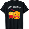 Hamburger French Fries Funny Kawaii Food Drink - Adult & Kids T-Shirts, Sweatshirts & Hoodies apparel design preview 1