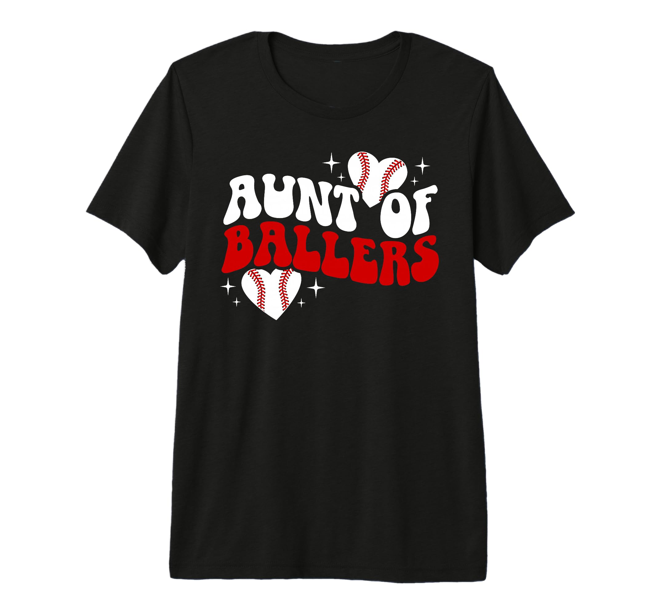 Aunt Ballers Baseball Aunt Baseball T-Shirt - Graphic Print for Adults - T-Shirt, Sweatshirt, Hoodie
