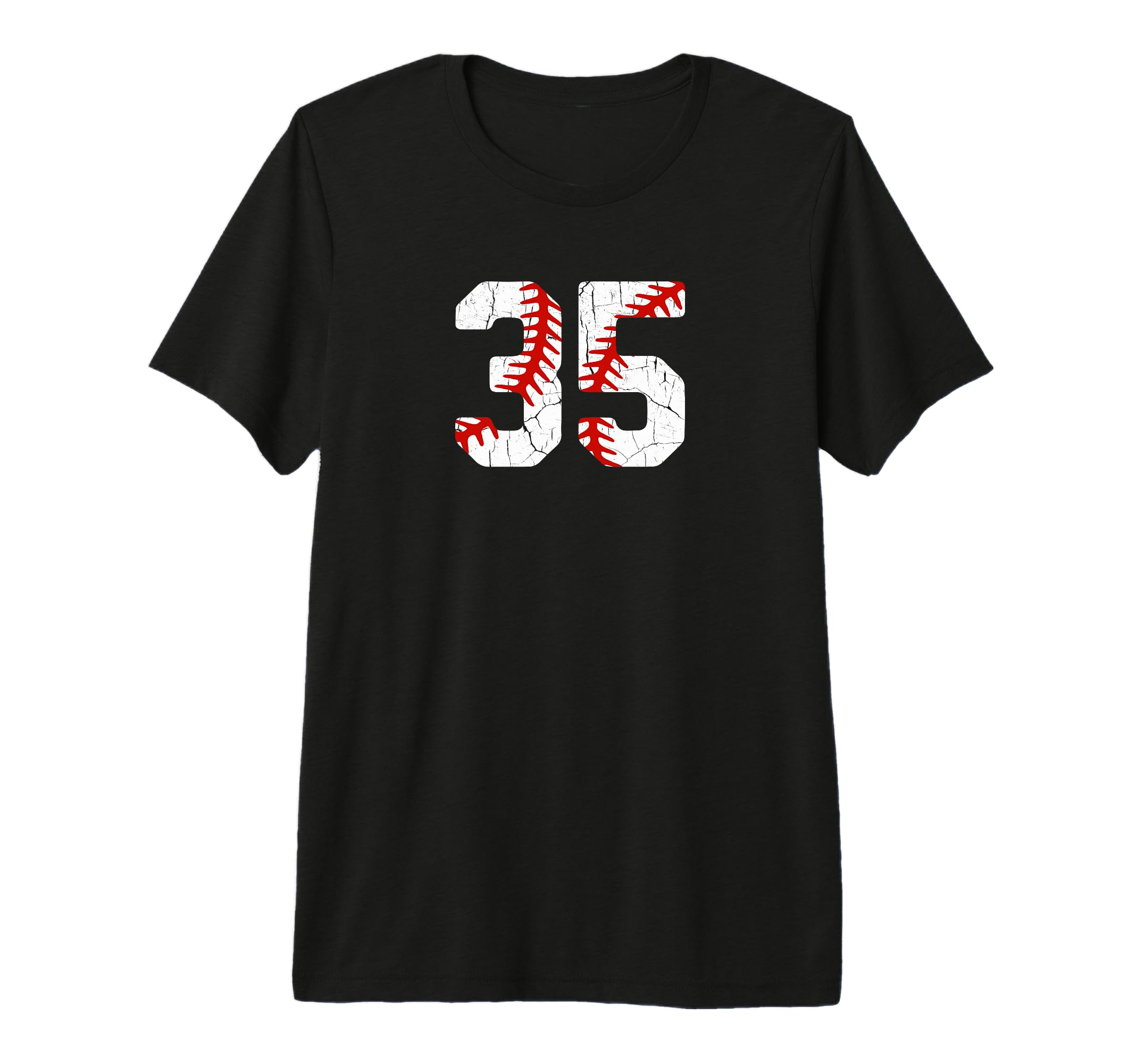 Baseball Player Jersey Number 35 35 T-Shirt - Unique Graphic Men Women - T-Shirt, Sweatshirt, Hoodie