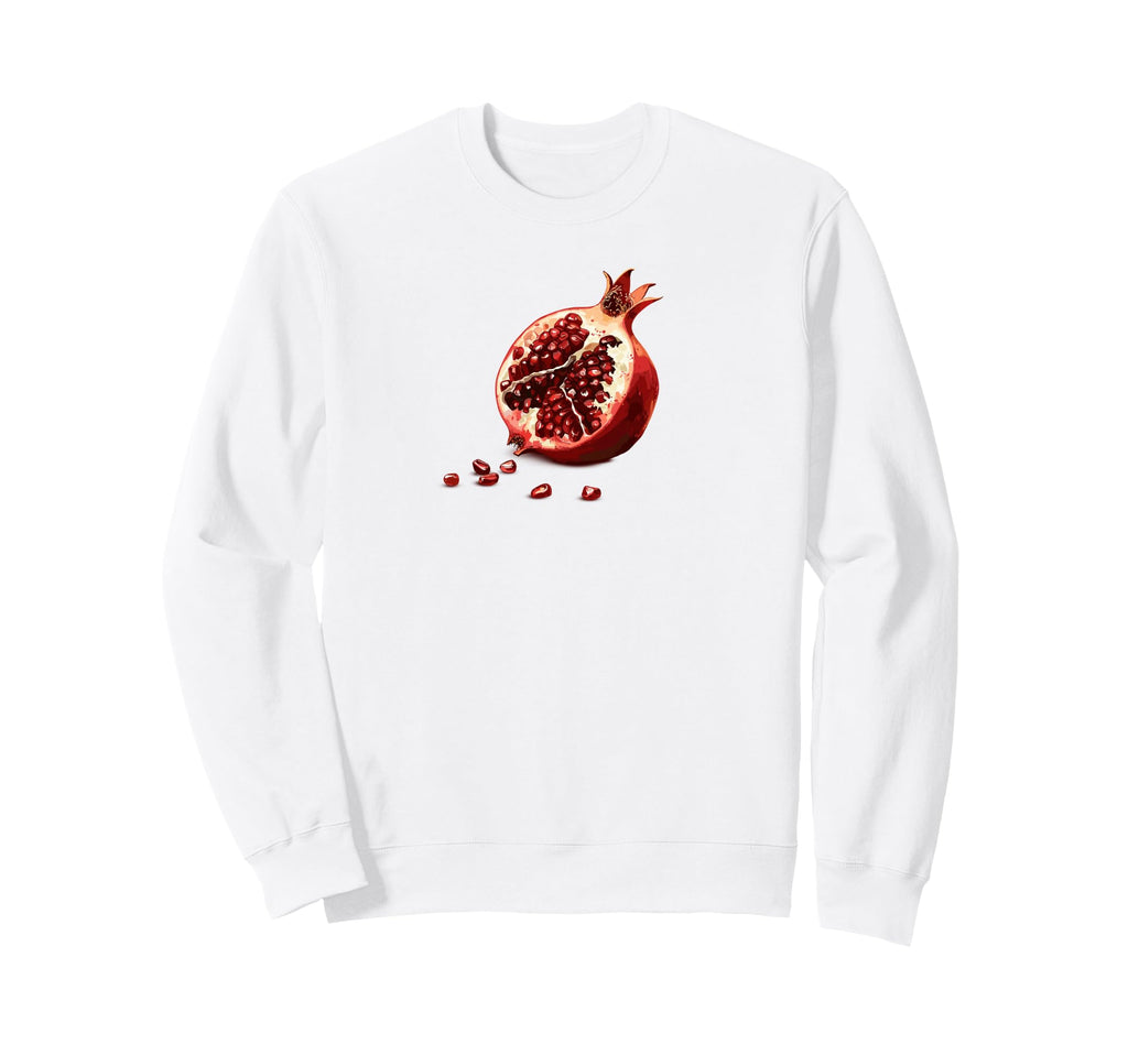 Pomegranate Fruit Lovers Y2K Sweatshirt - Minimalist Print for Adults - T-Shirt, Sweatshirt, Hoodie