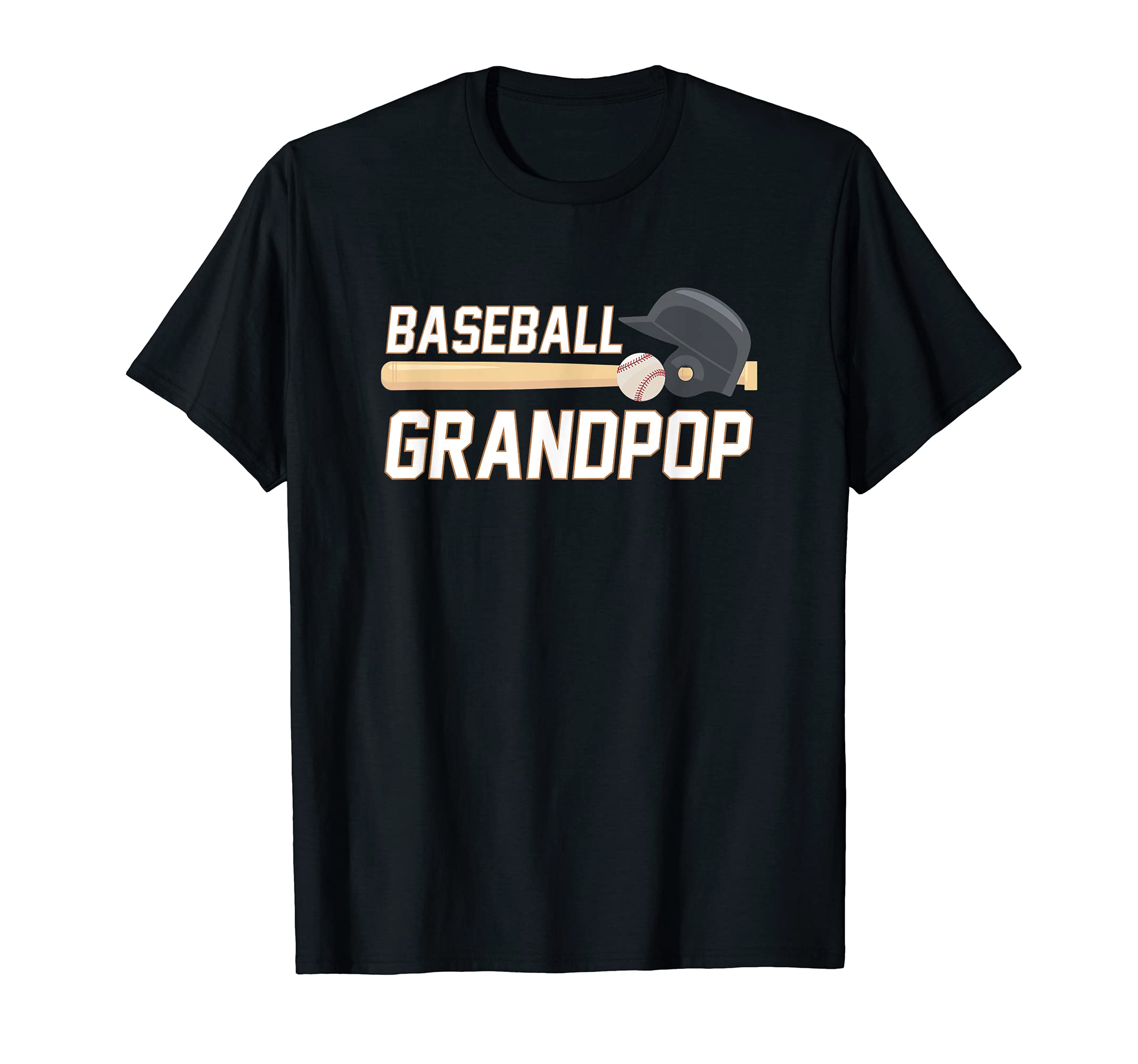 Mens Baseball Grandpop Fathers Day T-Shirt - Custom Art Print for Adults - T-Shirt, Sweatshirt, Hoodie