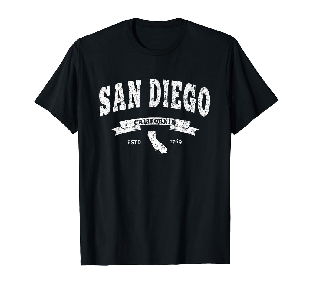 San Diego Distressed Ca Americas Finest T-Shirt - Graphic Print Men Women - T-Shirt, Sweatshirt, Hoodie