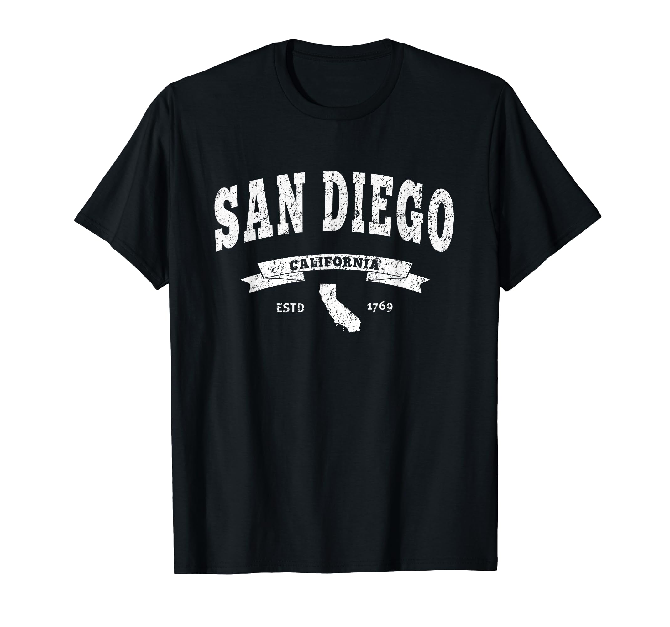 San Diego Distressed Ca Americas Finest T-Shirt - Graphic Print Men Women - T-Shirt, Sweatshirt, Hoodie