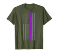 Thin Purple Line Armed Forces Distressed T-Shirt - Trendy Graphic Unisex - T-Shirt, Sweatshirt, Hoodie