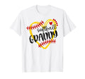 Personalized Softball Heart Granny T-Shirt - Novelty Apparel for Adults - T-Shirt, Sweatshirt, Hoodie