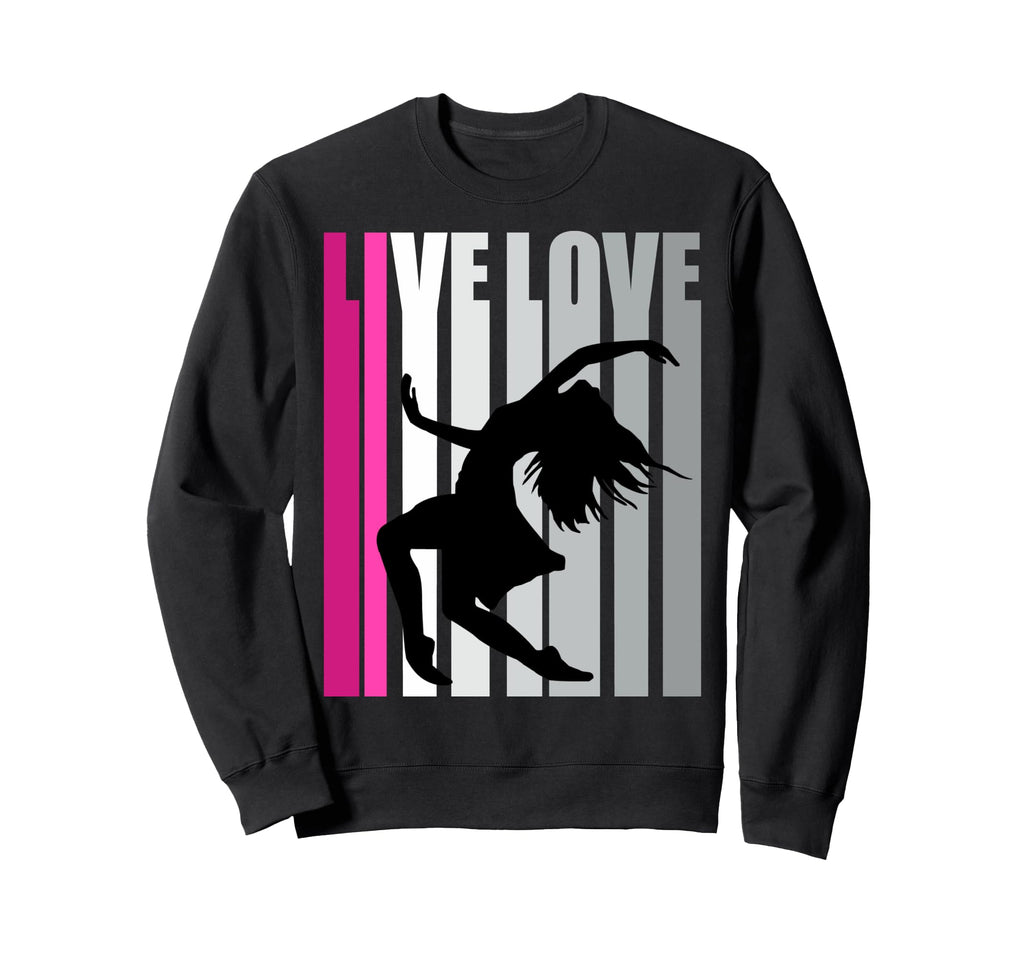 Purple Love Dance Birthday Distressed Sweatshirt - Trendy Graphic Men Women - T-Shirt, Sweatshirt, Hoodie