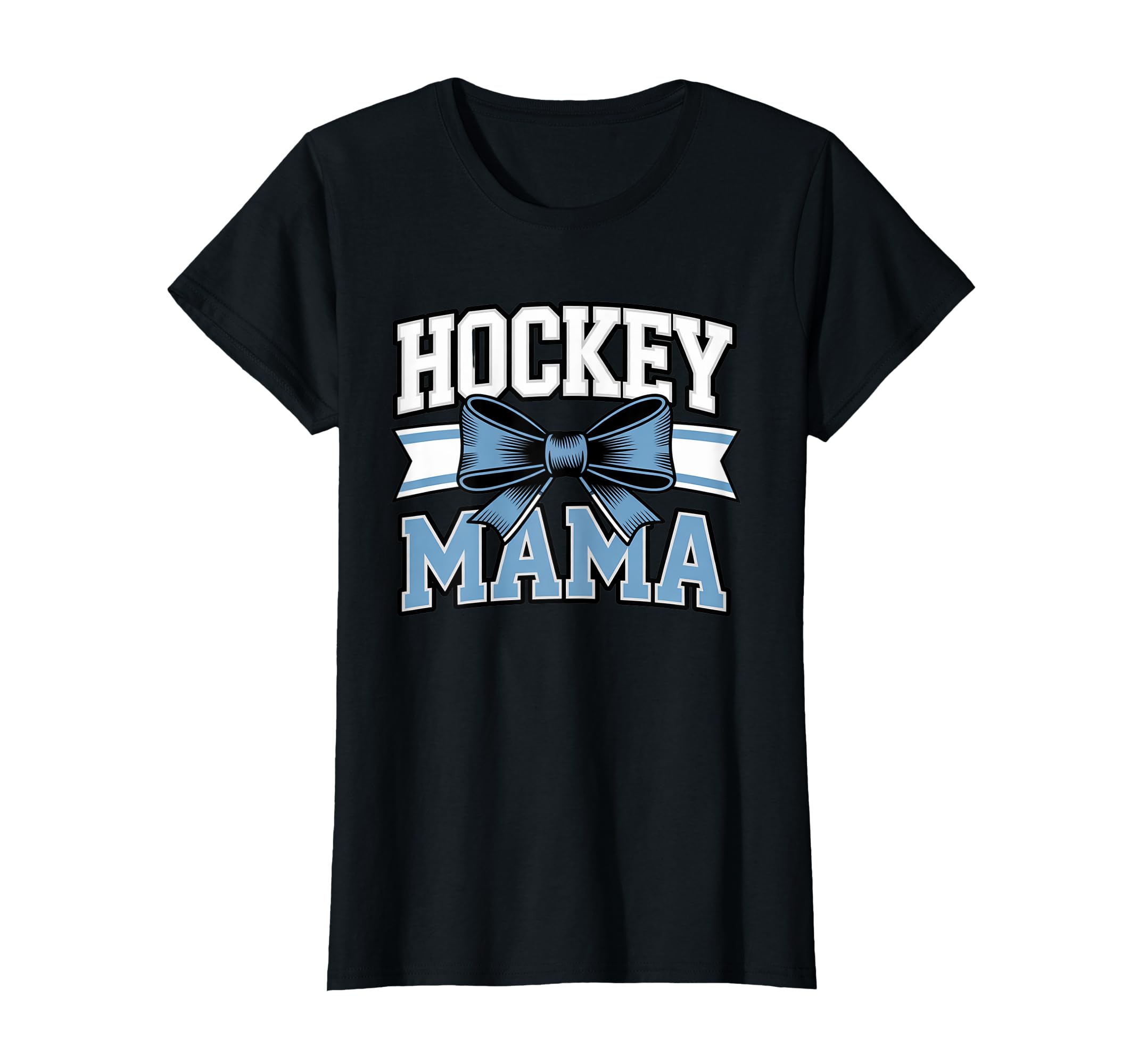 Hockey Mama Coquette Bow Game Day T-Shirt - Custom Art Print Men Women - T-Shirt, Sweatshirt, Hoodie