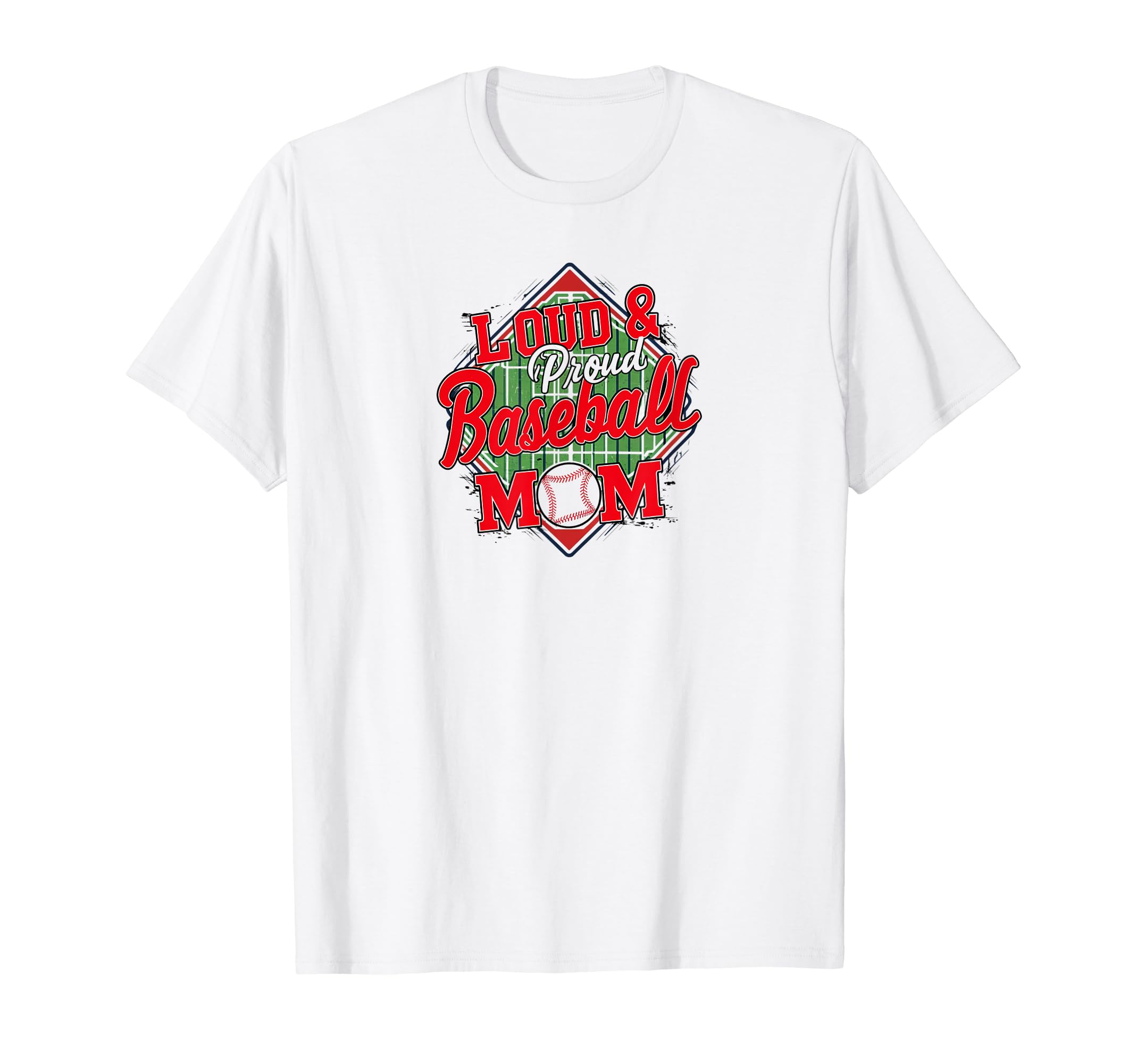Loud Proud Baseball Mom Mama Sport T-Shirt - Aesthetic Graphic Men Women - T-Shirt, Sweatshirt, Hoodie