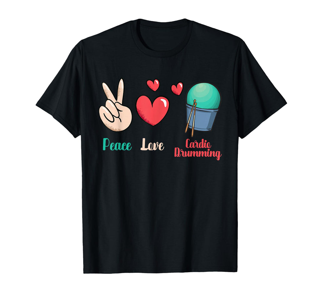 Gym Fitness Class Workout Peace Love T-Shirt - Minimalist Print Men Women - T-Shirt, Sweatshirt, Hoodie
