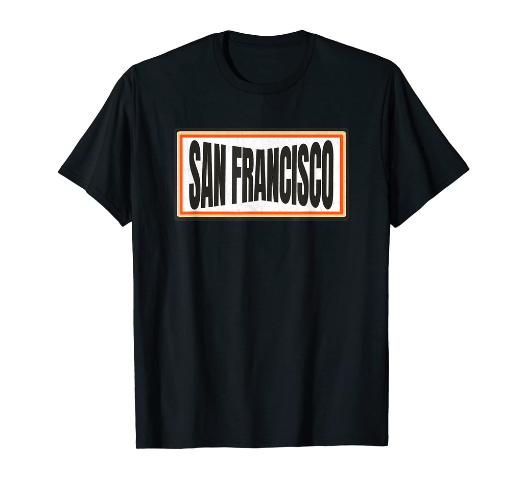 San Francisco Orange Brown Striped T-Shirt - Minimalist Print for Adults - T-Shirt, Sweatshirt, Hoodie