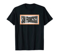 San Francisco Orange Brown Striped T-Shirt - Minimalist Print for Adults - T-Shirt, Sweatshirt, Hoodie