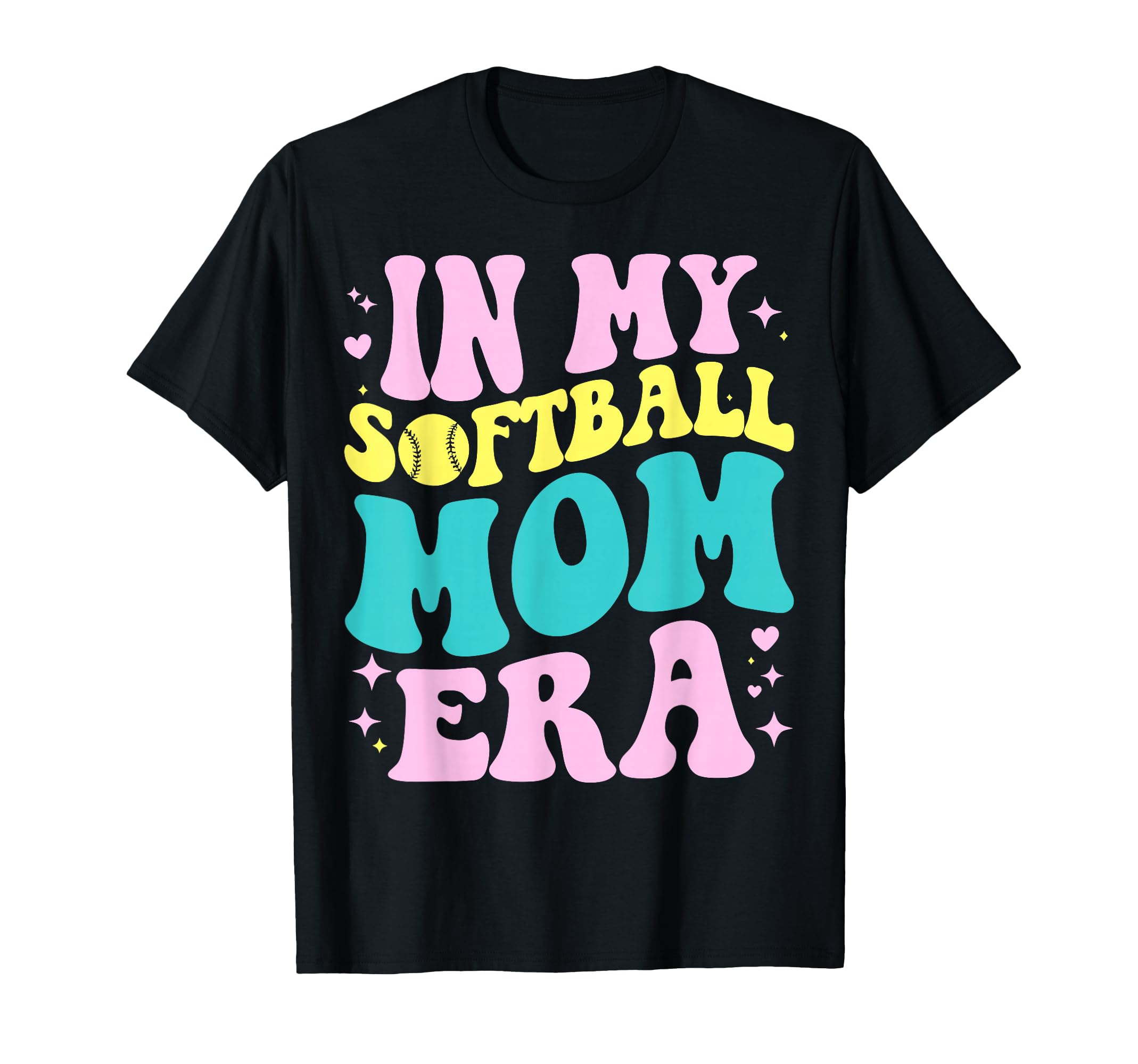 My Softball Mom Era Softball Mama T-Shirt - Novelty Apparel for Adults - T-Shirt, Sweatshirt, Hoodie