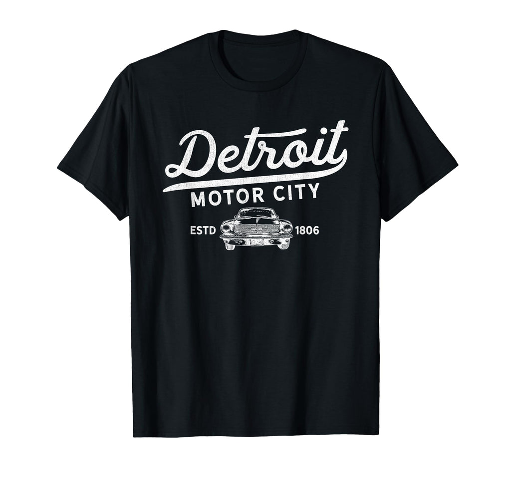 Motor City Muscle Car Detroit T-Shirt - Streetwear Style for Adults - T-Shirt, Sweatshirt, Hoodie