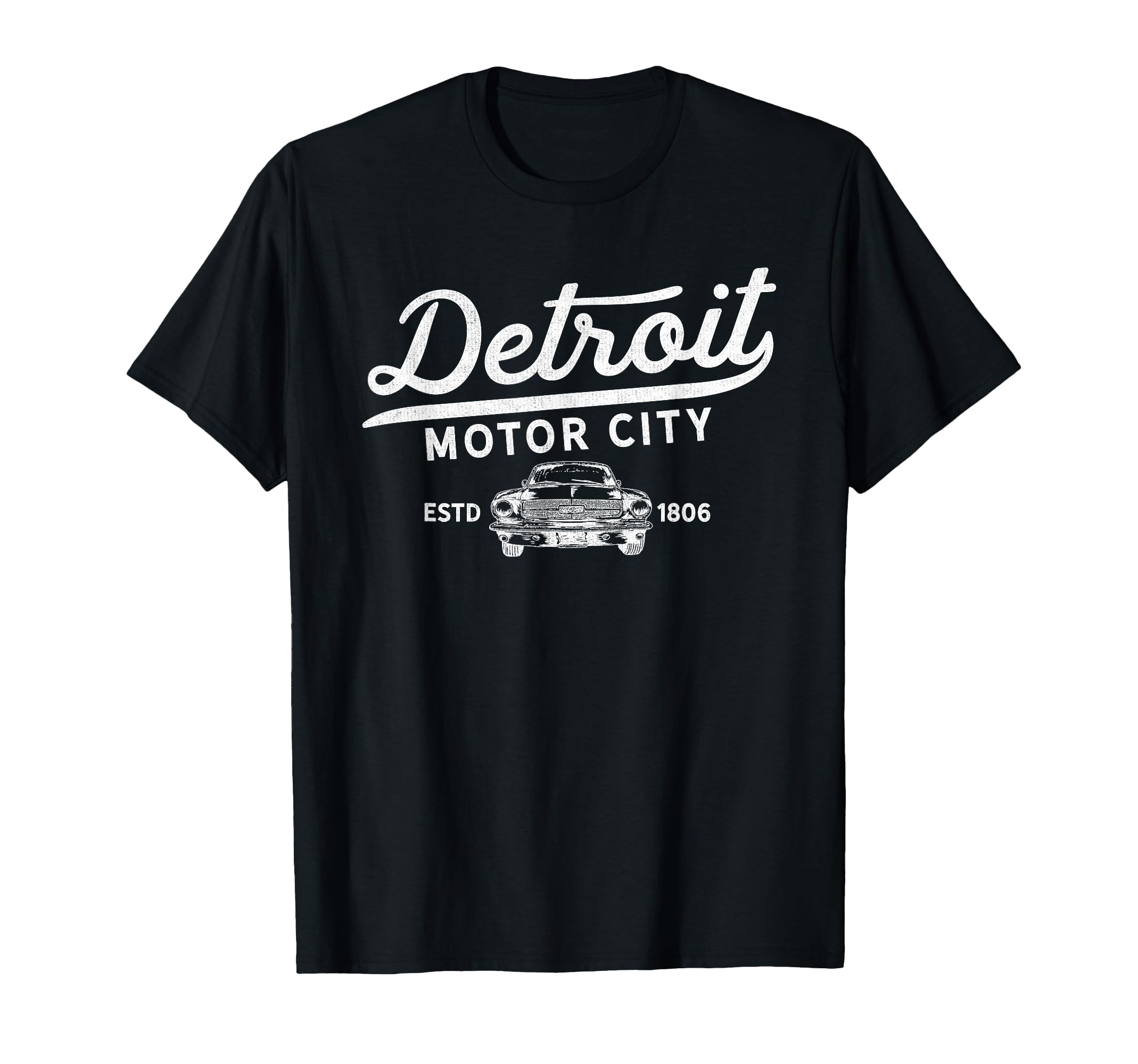 Motor City Muscle Car Detroit T-Shirt - Streetwear Style for Adults - T-Shirt, Sweatshirt, Hoodie