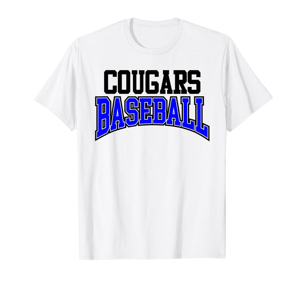 Cougars Baseball Mom Mascot Sports T-Shirt - Fun Novelty Design for Adults - T-Shirt, Sweatshirt, Hoodie
