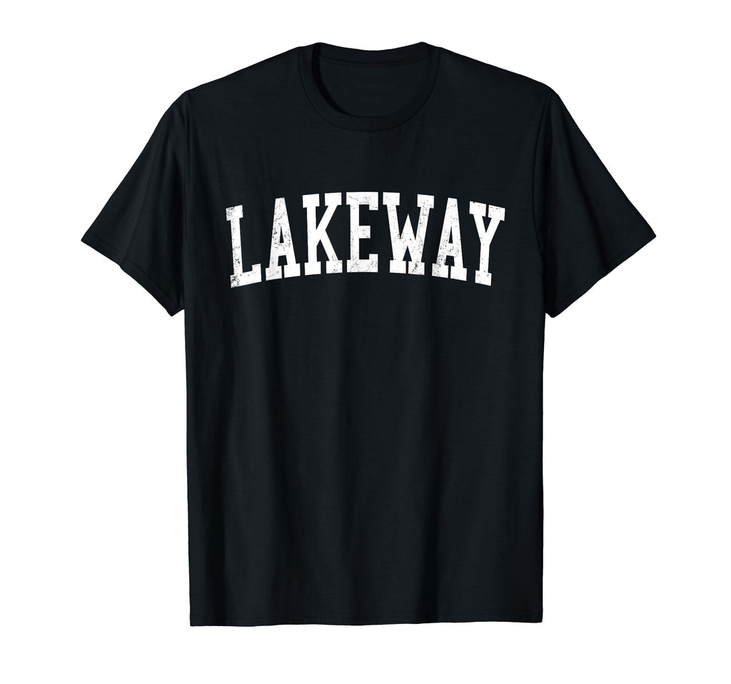 Lakeway Tx Distressed White Varsity T-Shirt - Trendy Graphic Men Women - T-Shirt, Sweatshirt, Hoodie