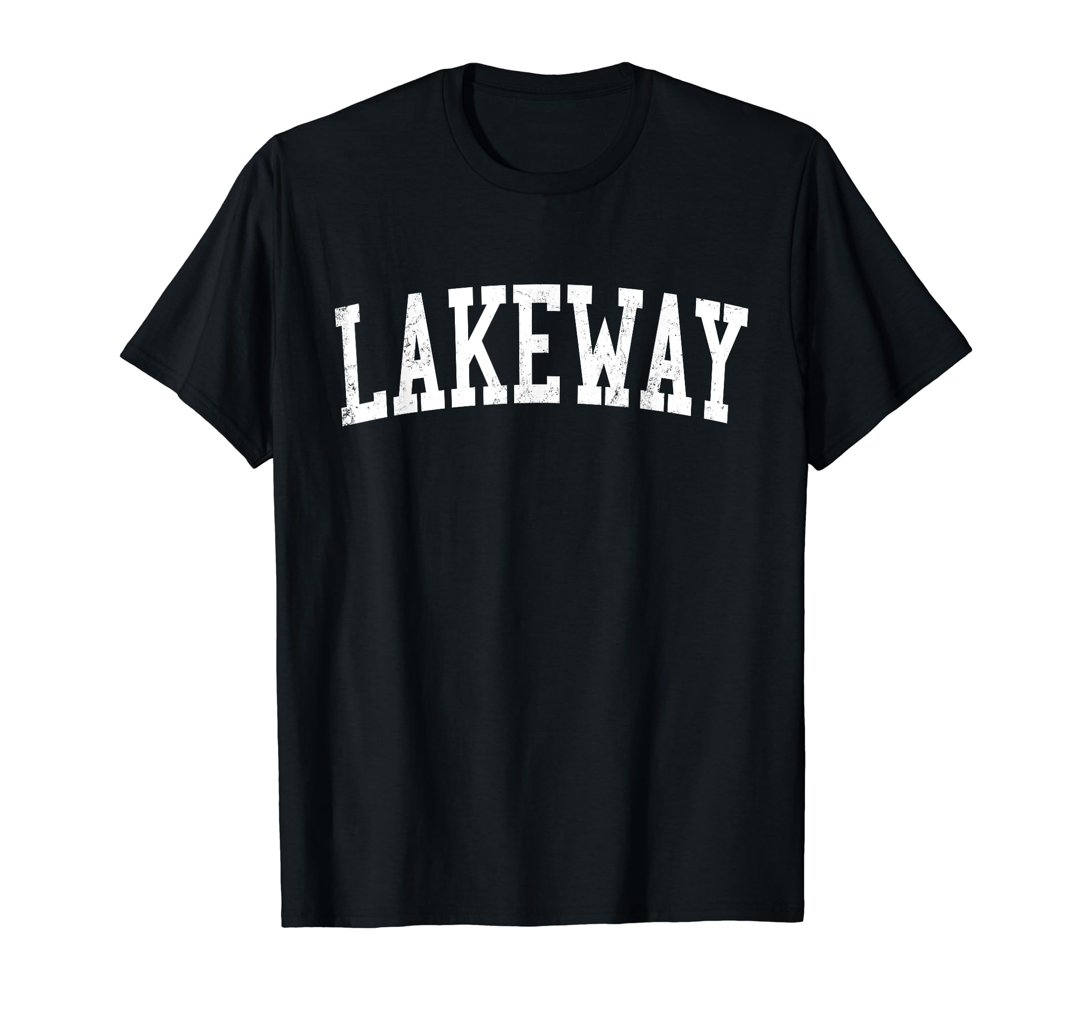 Lakeway Tx Distressed White Varsity T-Shirt - Trendy Graphic Men Women - T-Shirt, Sweatshirt, Hoodie