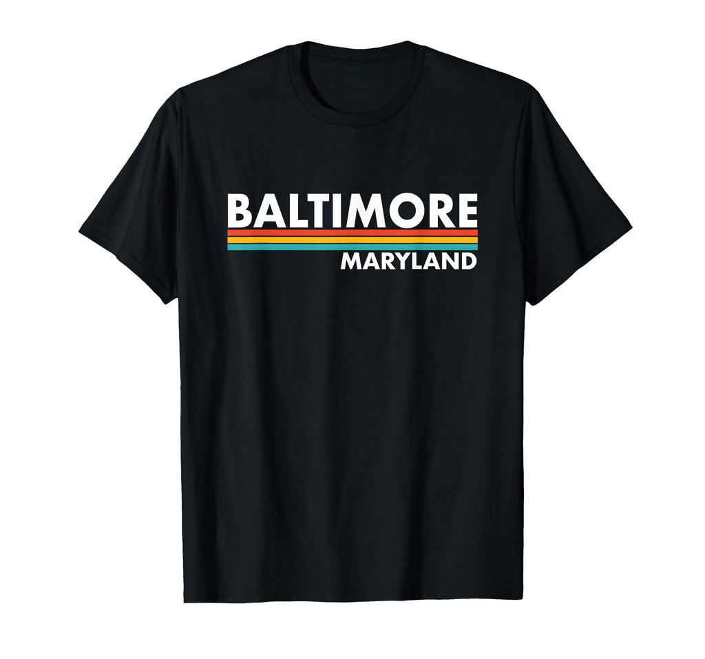 Baltimore Maryland Stripes T-Shirt - Casual Everyday Wear Unisex - T-Shirt, Sweatshirt, Hoodie