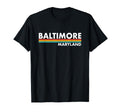 Baltimore Maryland Stripes T-Shirt - Casual Everyday Wear Unisex - T-Shirt, Sweatshirt, Hoodie