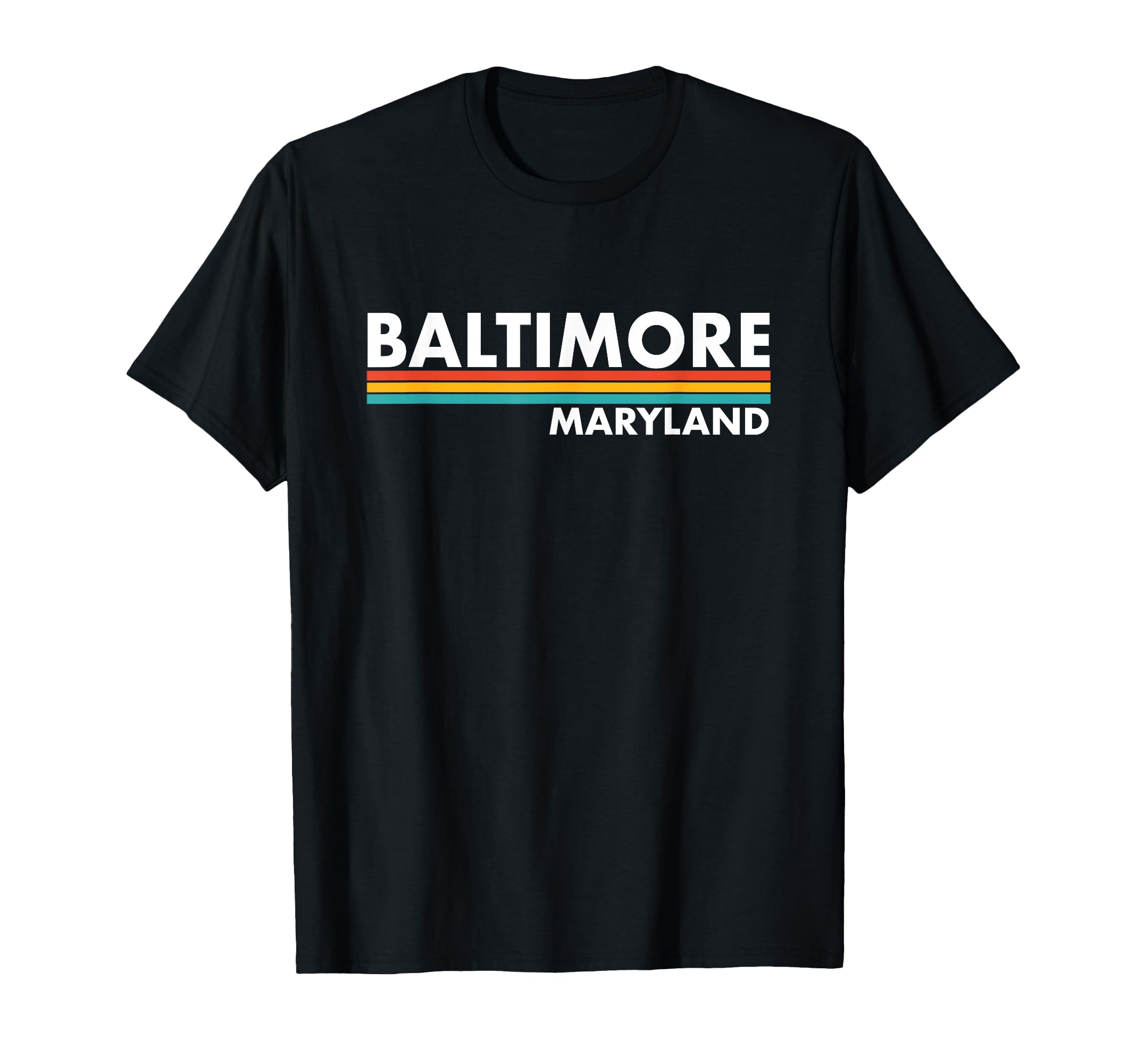 Baltimore Maryland Stripes T-Shirt - Casual Everyday Wear Unisex - T-Shirt, Sweatshirt, Hoodie