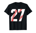 27 Baseball Laces Baseball Mom Jersey T-Shirt - Streetwear Style Men Women - T-Shirt, Sweatshirt, Hoodie