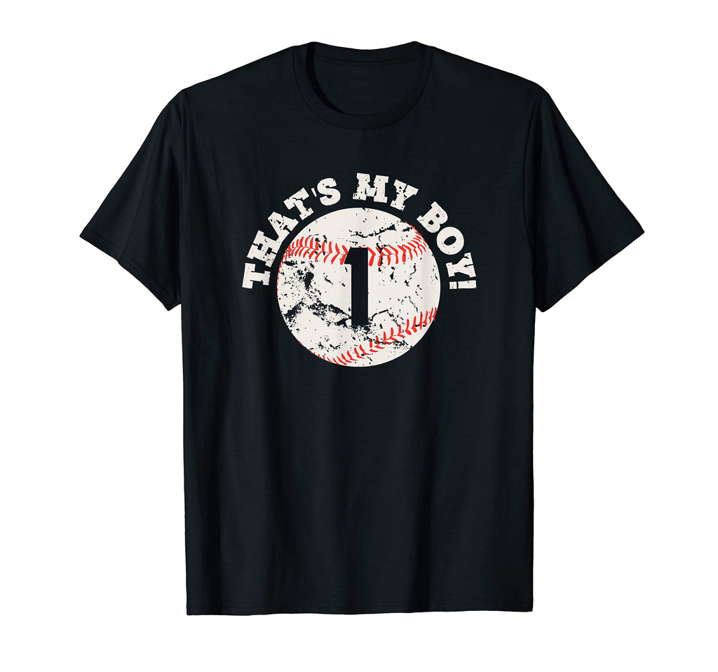 Thats My 1 Baseball Player Mom Or Dad T-Shirt - Minimalist Print Men Women - T-Shirt, Sweatshirt, Hoodie