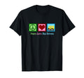 School Bus Driver Peace Love Bus T-Shirt - Fun Novelty Design Unisex - T-Shirt, Sweatshirt, Hoodie