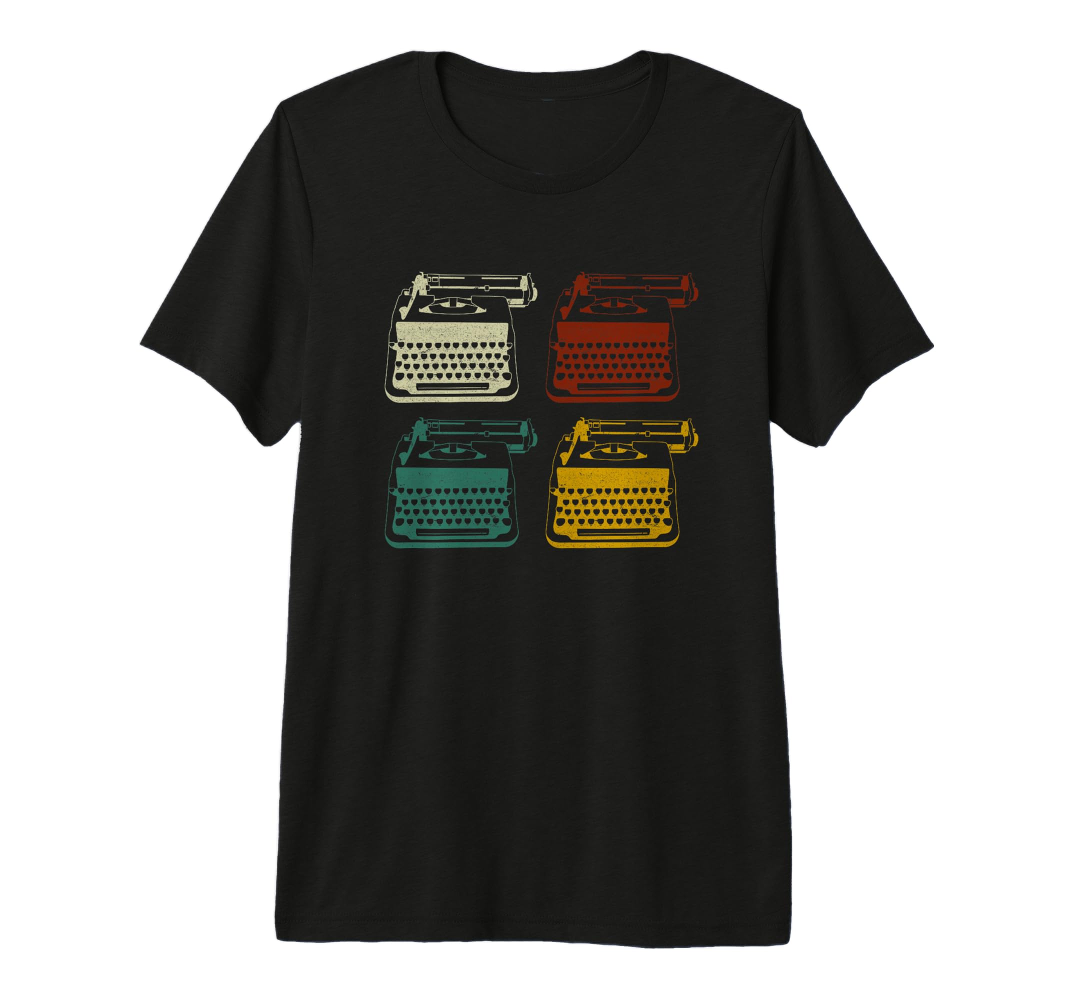 Typewriter Distressed T-Shirt - Fun Novelty Design for Adults - T-Shirt, Sweatshirt, Hoodie