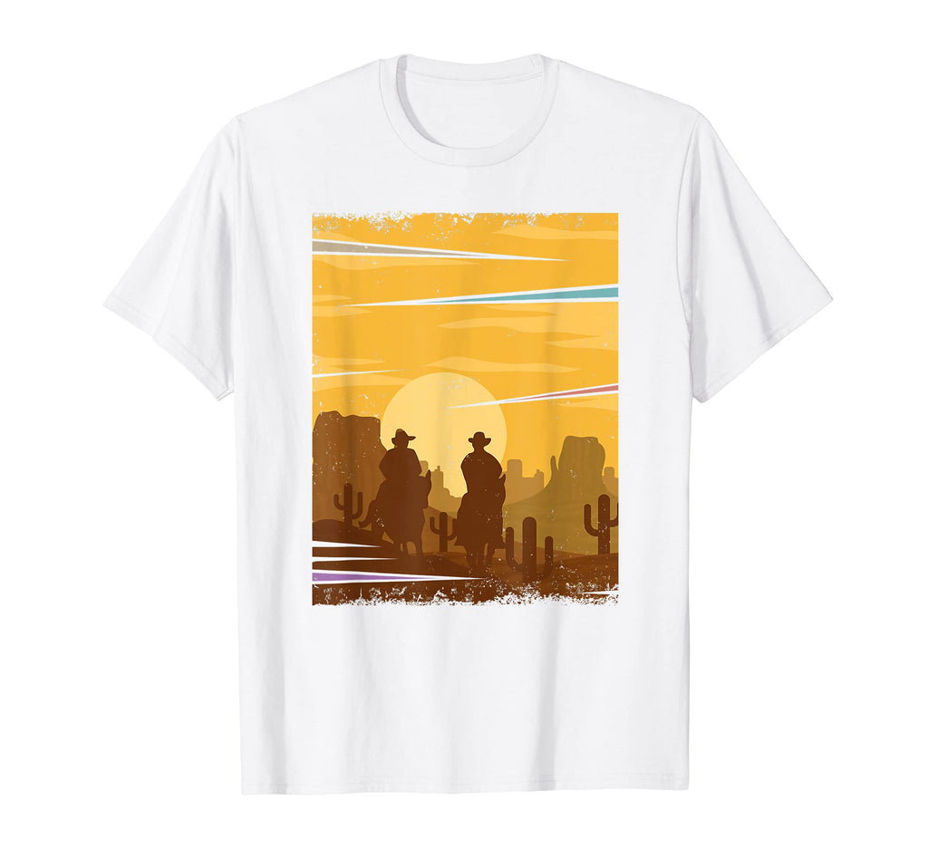 Saddle Western Cowboy Western T-Shirt - Casual Everyday Wear Men Women - T-Shirt, Sweatshirt, Hoodie