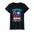 Womens Baseball Or Bows Mama Loves You T-Shirt - Graphic Print for Adults - T-Shirt, Sweatshirt, Hoodie