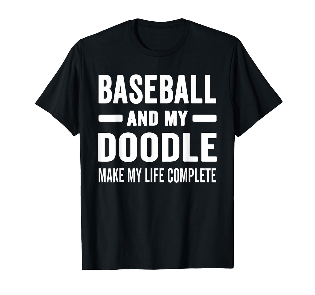 Baseball And My Doodle Mama Dog Lover T-Shirt - Streetwear Style Men Women - T-Shirt, Sweatshirt, Hoodie