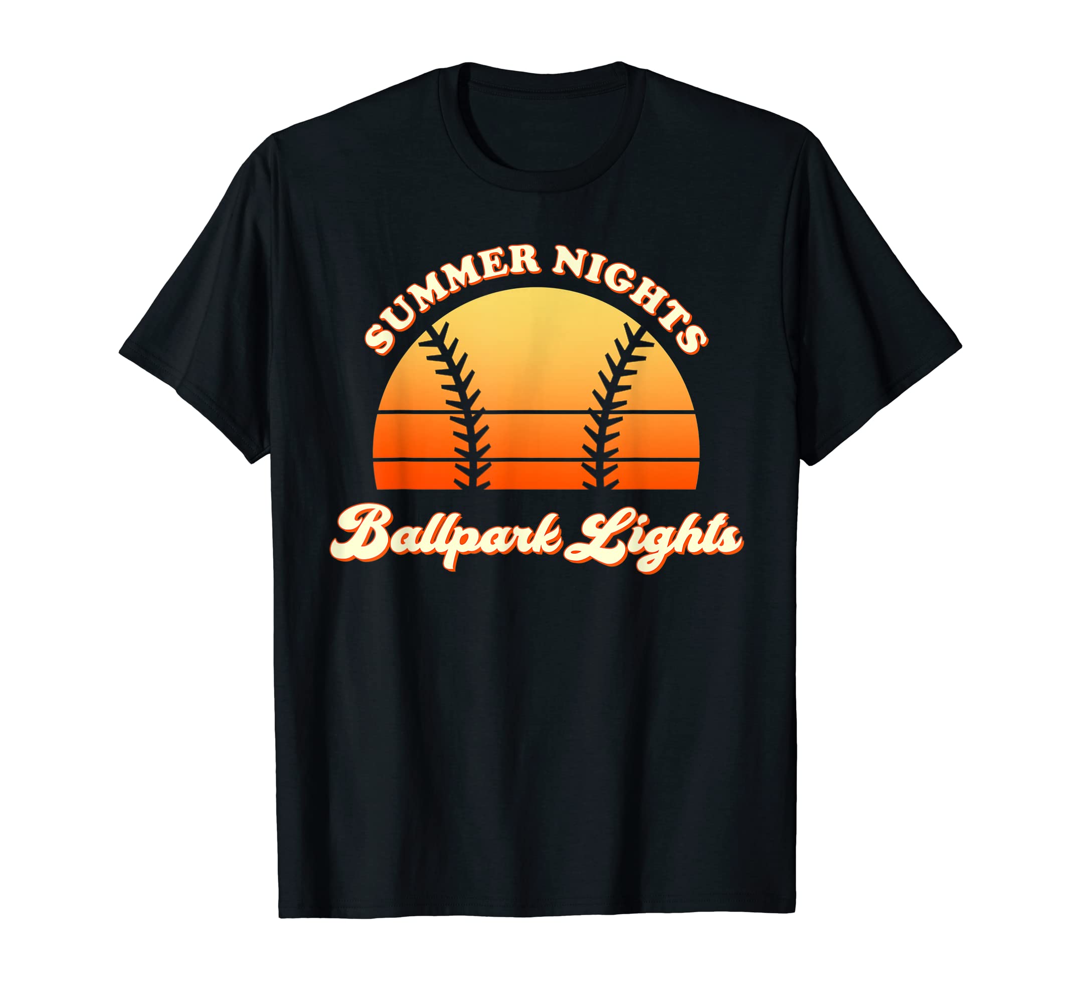 Summer Nights And Ballpark Lights T-Shirt - Minimalist Print Unisex - T-Shirt, Sweatshirt, Hoodie