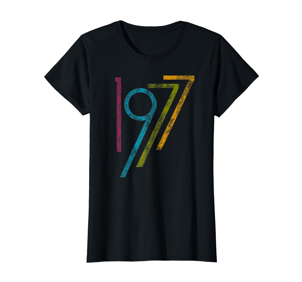 Womens 1977 Colorful 1970S 70S T-Shirt - Unique Graphic Men Women - T-Shirt, Sweatshirt, Hoodie