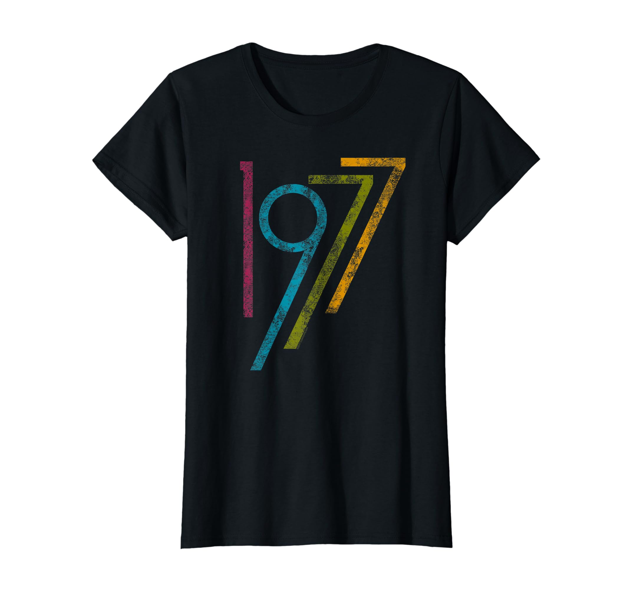 Womens 1977 Colorful 1970S 70S T-Shirt - Unique Graphic Men Women - T-Shirt, Sweatshirt, Hoodie