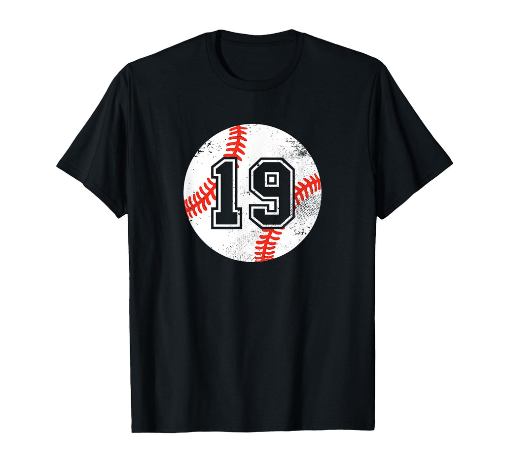 Baseball Player 19 Baseball Mom Dad T-Shirt - Minimalist Print Men Women - T-Shirt, Sweatshirt, Hoodie