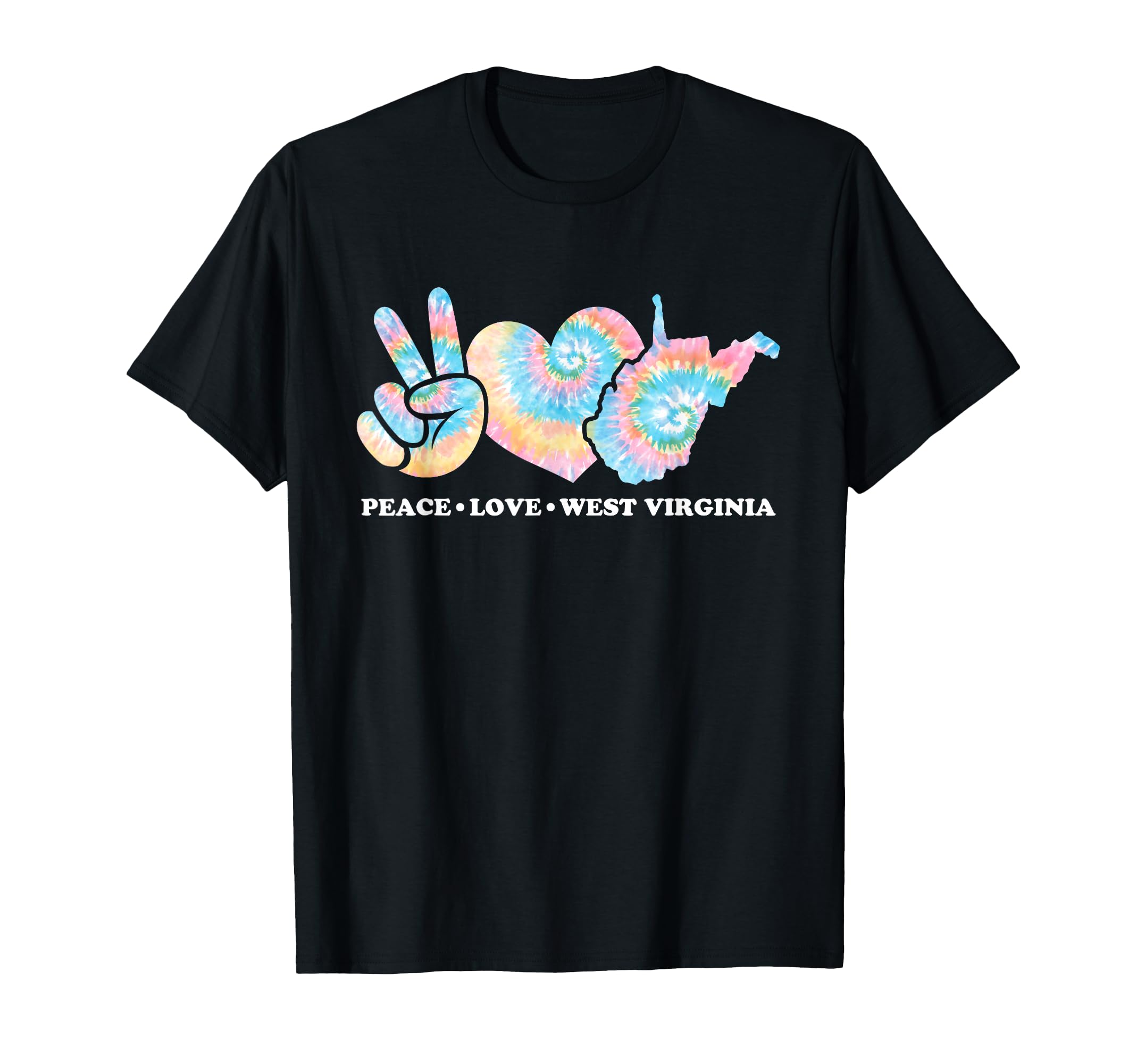 Tie Dye West Virginia Hippie Gift Co Sweatshirt - Graphic Print for Adults - T-Shirt, Sweatshirt, Hoodie