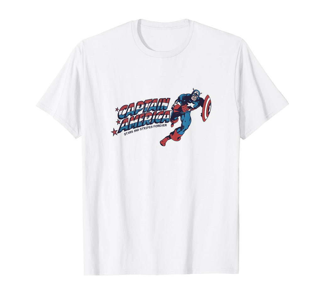Marvel Comics Captain America Stars T-Shirt - Minimalist Print Unisex - T-Shirt, Sweatshirt, Hoodie